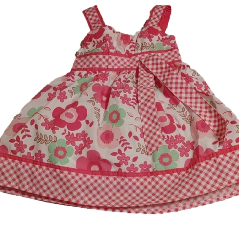 SOPHIE Fae pink and white flower pattern sleeveless spring dress Size 18…
